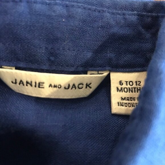 Janie and Jack linen shirt - Picture 3 of 4